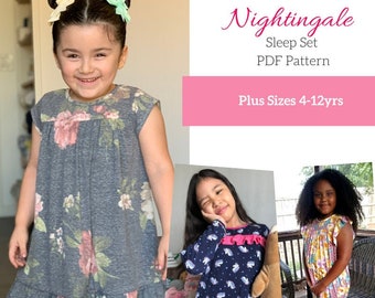 Children's Nightingale Plus Sizes PDF Pattern