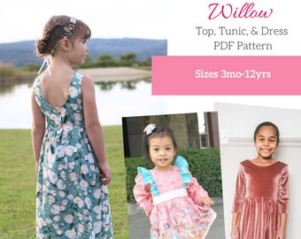 Children's Willow 3mo-12yr PDF Pattern