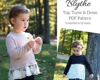 Blythe Top, Tunic & Dress PDF Sewing Pattern