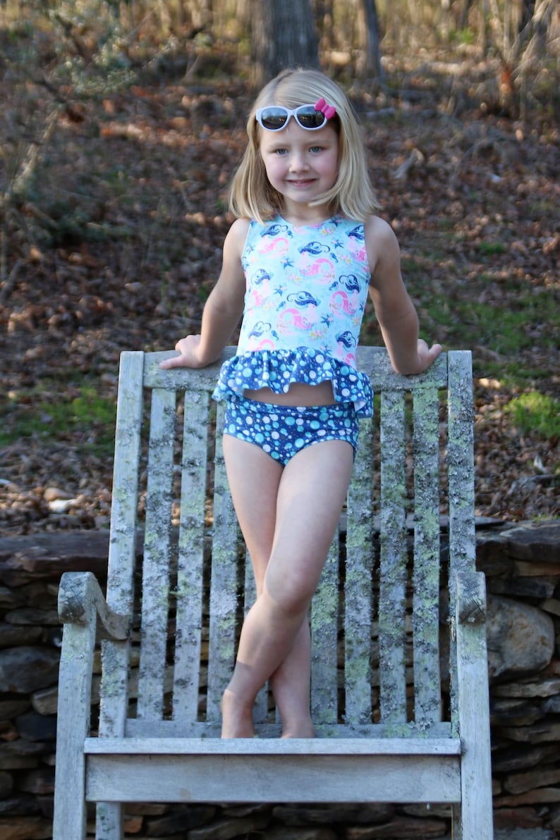 Children's Mairin Swimsuit PDF Sewing Pattern Etsy