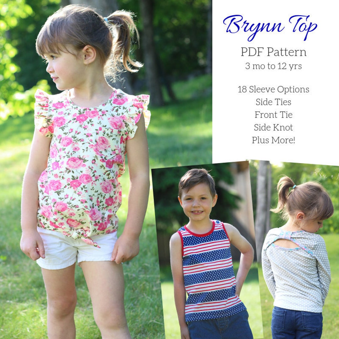 Brynn Top PDF Sewing Pattern - Etsy