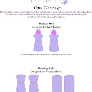 Cora Cover Up PDF Sewing Pattern image 2