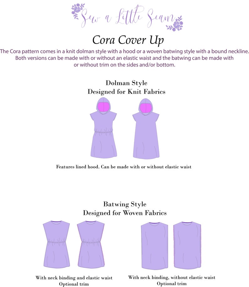 Cora Cover Up PDF Sewing Pattern image 2