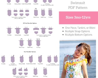 Olive Swimsuit PDF Sewing Pattern