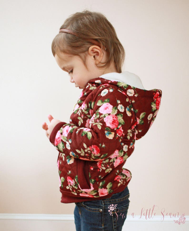 Children's Ollie Bomber Jacket PDF Sewing Pattern size 12mo to 12yrs image 6