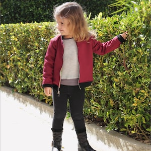 Children's Ollie Bomber Jacket PDF Sewing Pattern size 12mo to 12yrs image 3