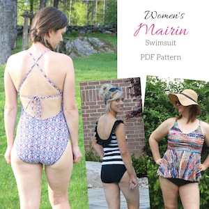 Women's Mairin Swimsuit PDF Pattern