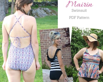 Women's Mairin Swimsuit PDF Pattern