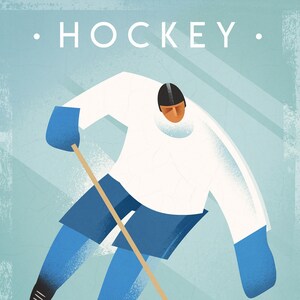 Hockey Gifts for Boys, Hockey Prints, Ice Hockey Gift, Boy Hockey Gift, Hockey Gifts, Vintage Hockey, Hockey Poster, Hockey Decor