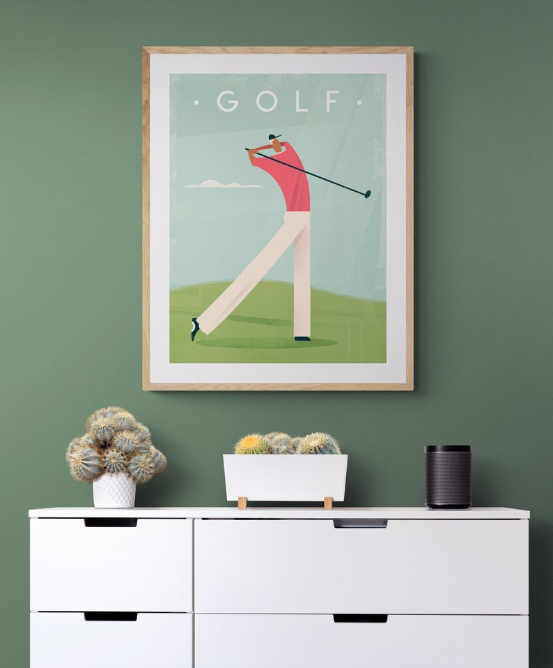 Golf Wall Art Golf Print Wall Art Golf Golf Poster Golf Etsy