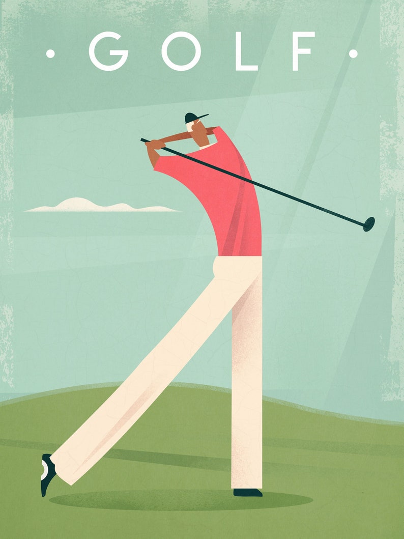 Golf Wall Art Golf Print Wall Art Golf Golf Poster Golf Etsy