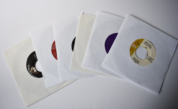Six Vinyl 45 RPM Records, Vintage 1950's, Oldies Instrumental Hits