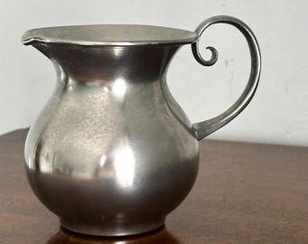 Pewter Creamer, By Frieling Zinn of Germany, 95% Tin, Kitchen Dining Table Decor, Home Shelf Decor, Collectible Country Pewter