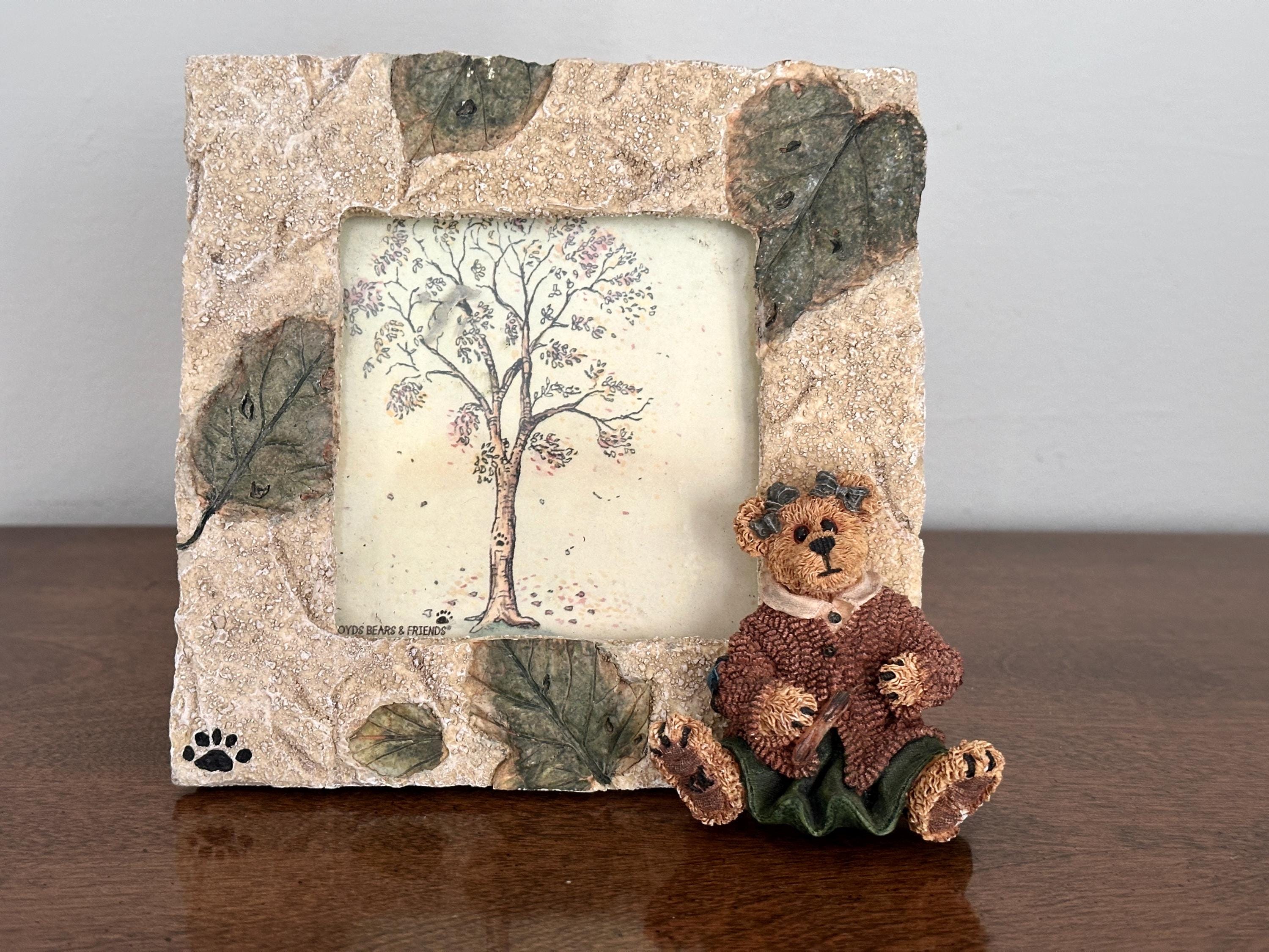 Vintage Teddy Bear Picture Frame - Etsy