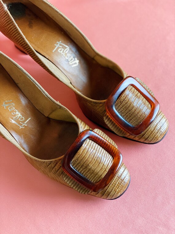 fifties / sixties caramel alligator & tortoiseshel