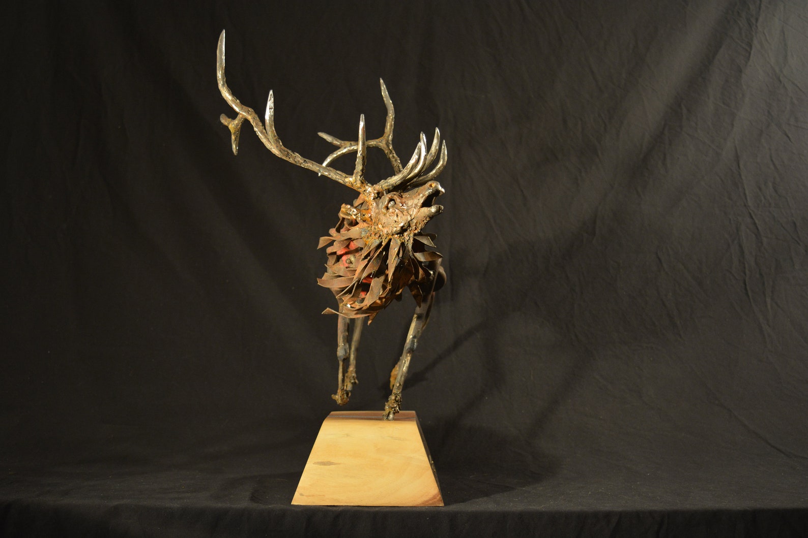Elk sculpture elk art scrap metal sculpture metal Etsy