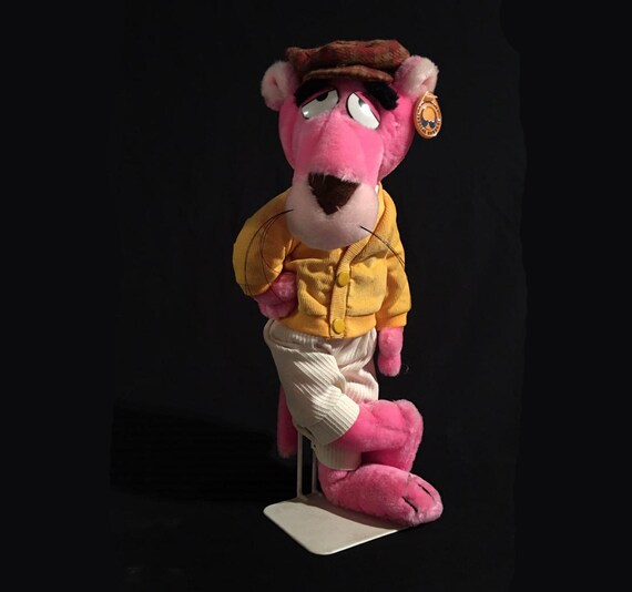 pink panther stuffed animal 1980