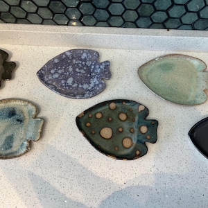 One of a kind tropical fish plates