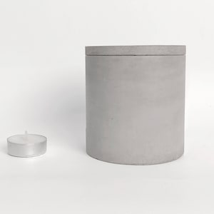 Beton Dose mit Deckel Geschirr Halter Becherhalter Küche Moderne Aufbewahrungsbehälter Industrial Minimalismus Löffel Utensil Topf