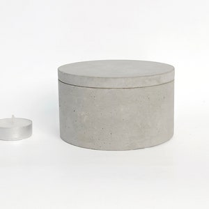 Beton Vorratsdose Becher mit Deckel Deckelhalter Becherhalter Becherhalter Küche Vorratsdose Vorratsdosen Utensilien Keramik Industrie Minimalismus Behälter