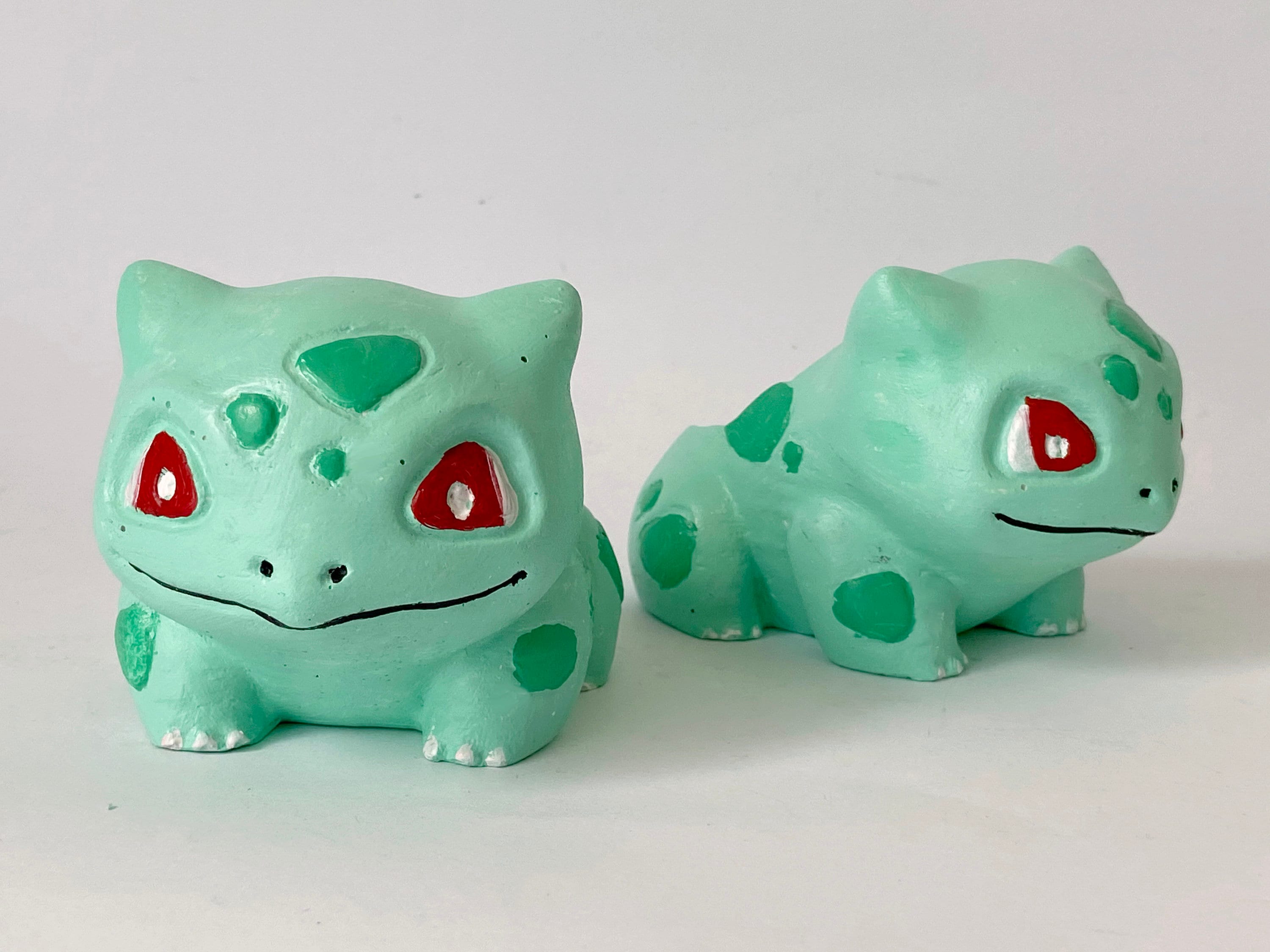 Pokemon bulbasaur plaster painted home decor statue sculpture | Etsy