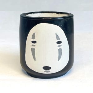 Spirited Away No Face studio ghibli planter Pen succulent holder  statue sculpture  pencil cup pot  eco friendly home decor mug