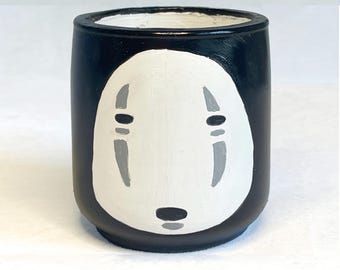 Spirited Away No Face studio ghibli planter Pen succulent holder  statue sculpture  pencil cup pot  eco friendly home decor mug