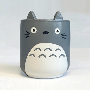 Totoro studio ghibli planter Pen succulent holder  statue sculpture  pencil cup pot  eco friendly home decor mug