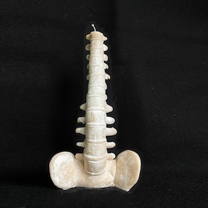 Candle &quot;Spine&quot; XLarge Candle Gothic Vegan  Desk home decor statue sculpture