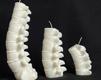 Candela "Spine" Candela Gotica Vegana Scrivania Decorazione per la casa Statua Scultura