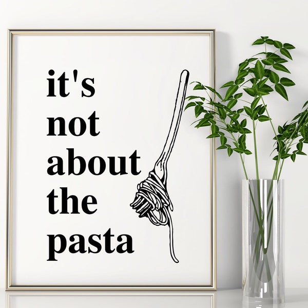 Its not about the pasta etsy