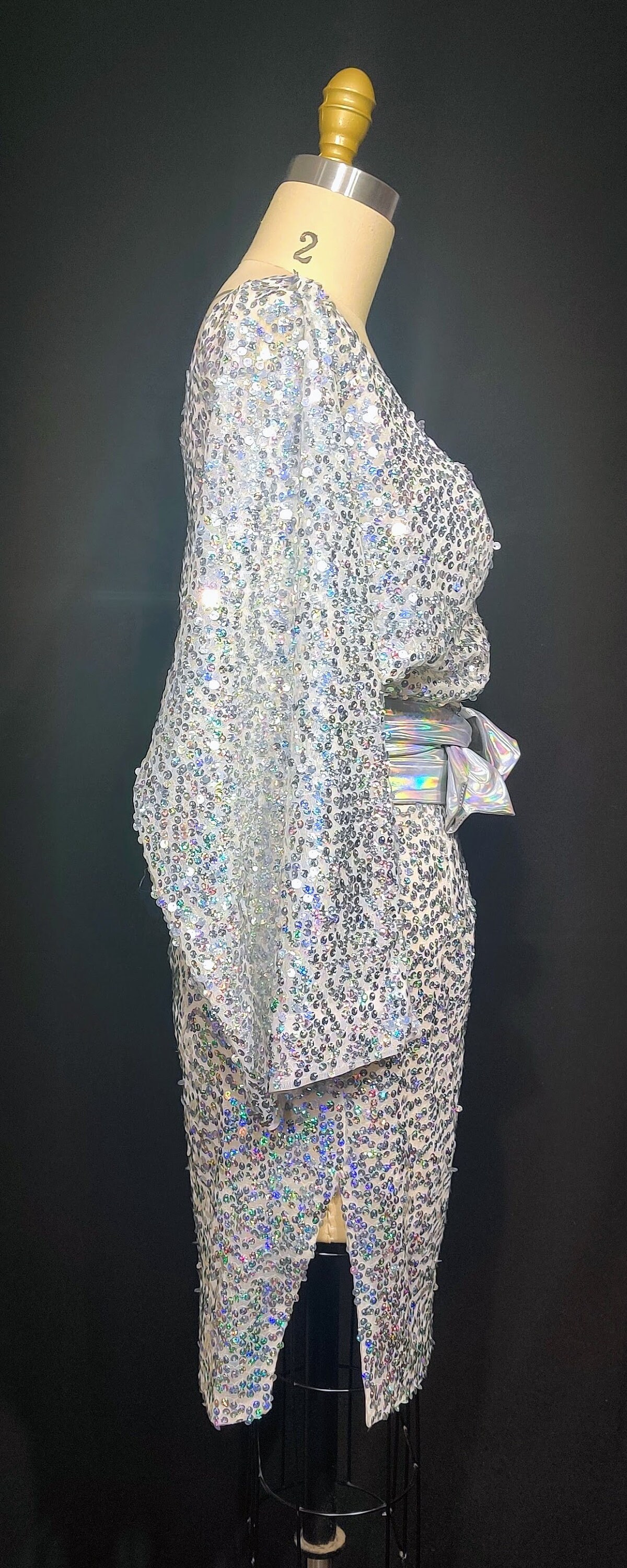 silver sequin kimono dress I Come to Party Sequin Kimono  I Lyn Fashion Lounge, LLC