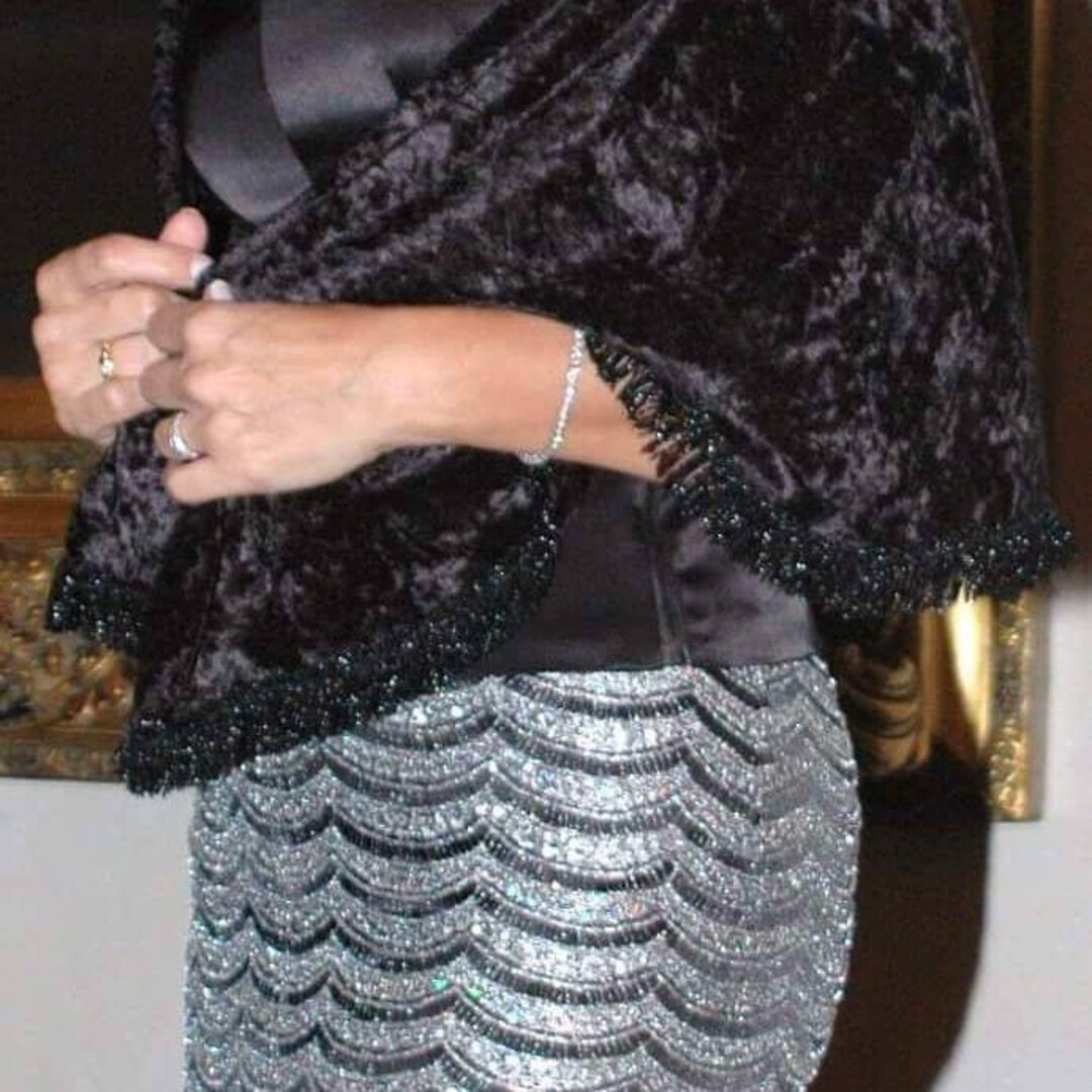 Braided Pencil Skirt Silver