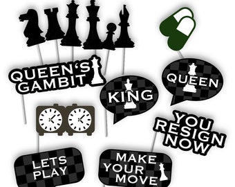 Chess Birthday Banner Personalized Party Backdrop Decoration 