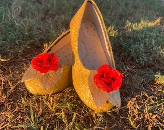 Adult Beauty and the Beast Inspired slippers