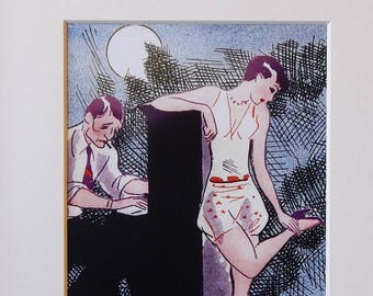 Ocean Roll Cabaret Matted & Framed Art Print [8x10]