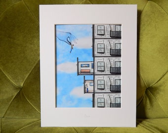 Filed Framed Illustration Print [12x15]