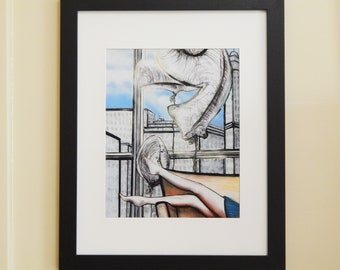 City Beckah [12"x15"] Matted & Framed Art Print