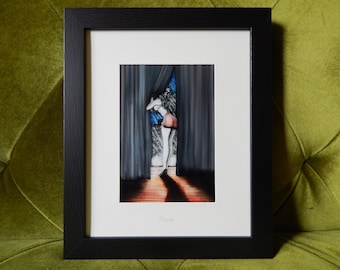 Merde Framed Print [8x10 Frame Matted to 5x7]