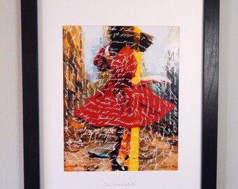 Not How I Left It [12"x15"] Matted & Framed Illustration Print