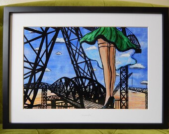 Nashville Matted & Framed Art Print [16x22]
