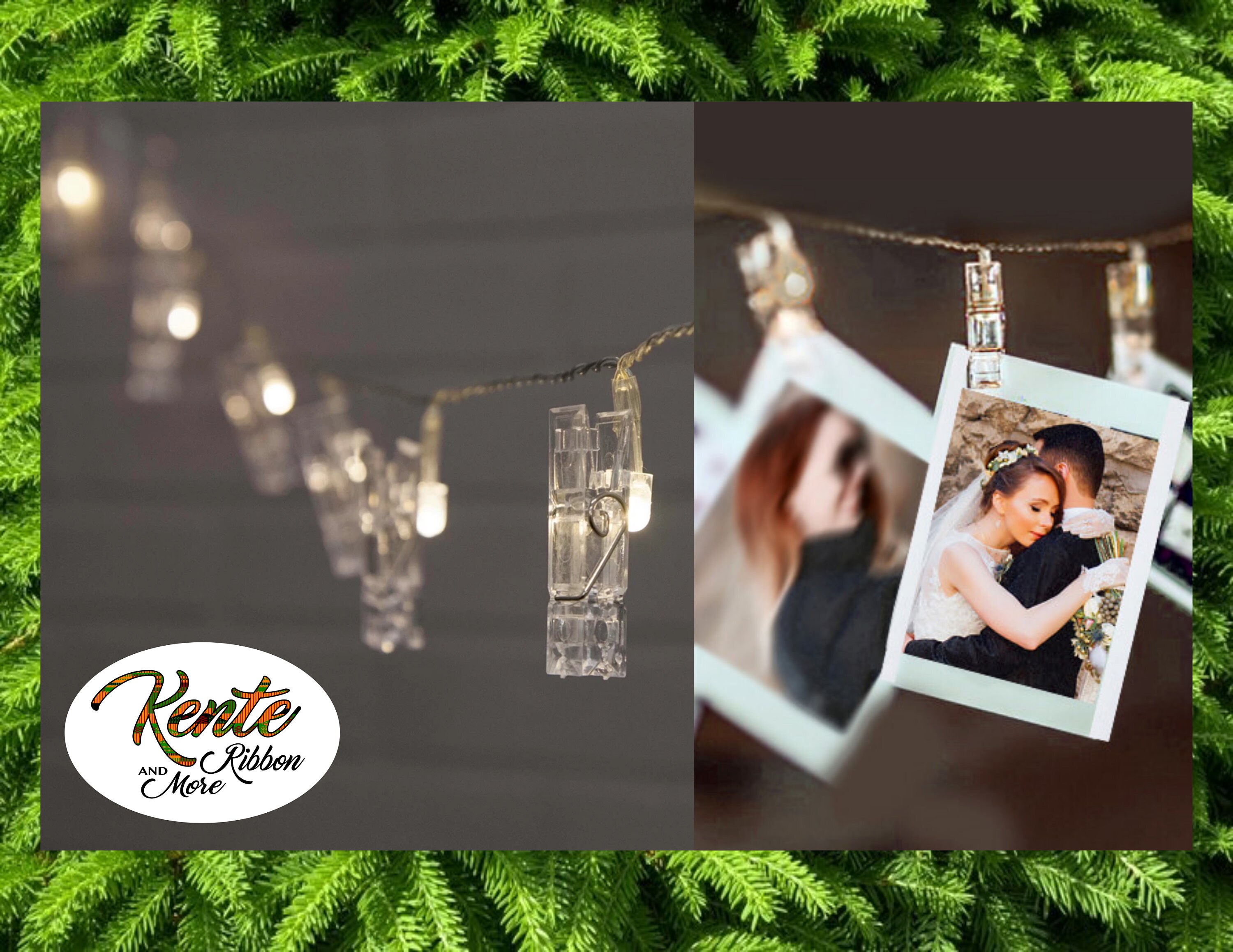 10 Clear Photo Clip LED String Indoor Lights with Fun Orange Etsy