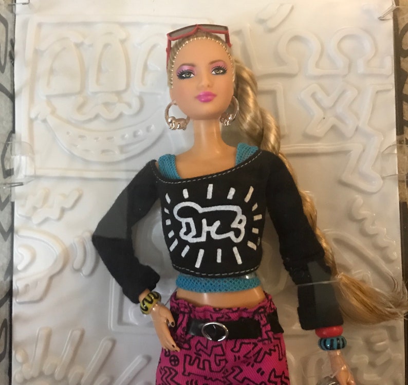 barbie x keith haring doll