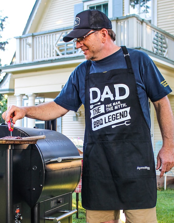 BBQ Dad Apron Barbecue Apron Grill Dad Apron Fathers Day