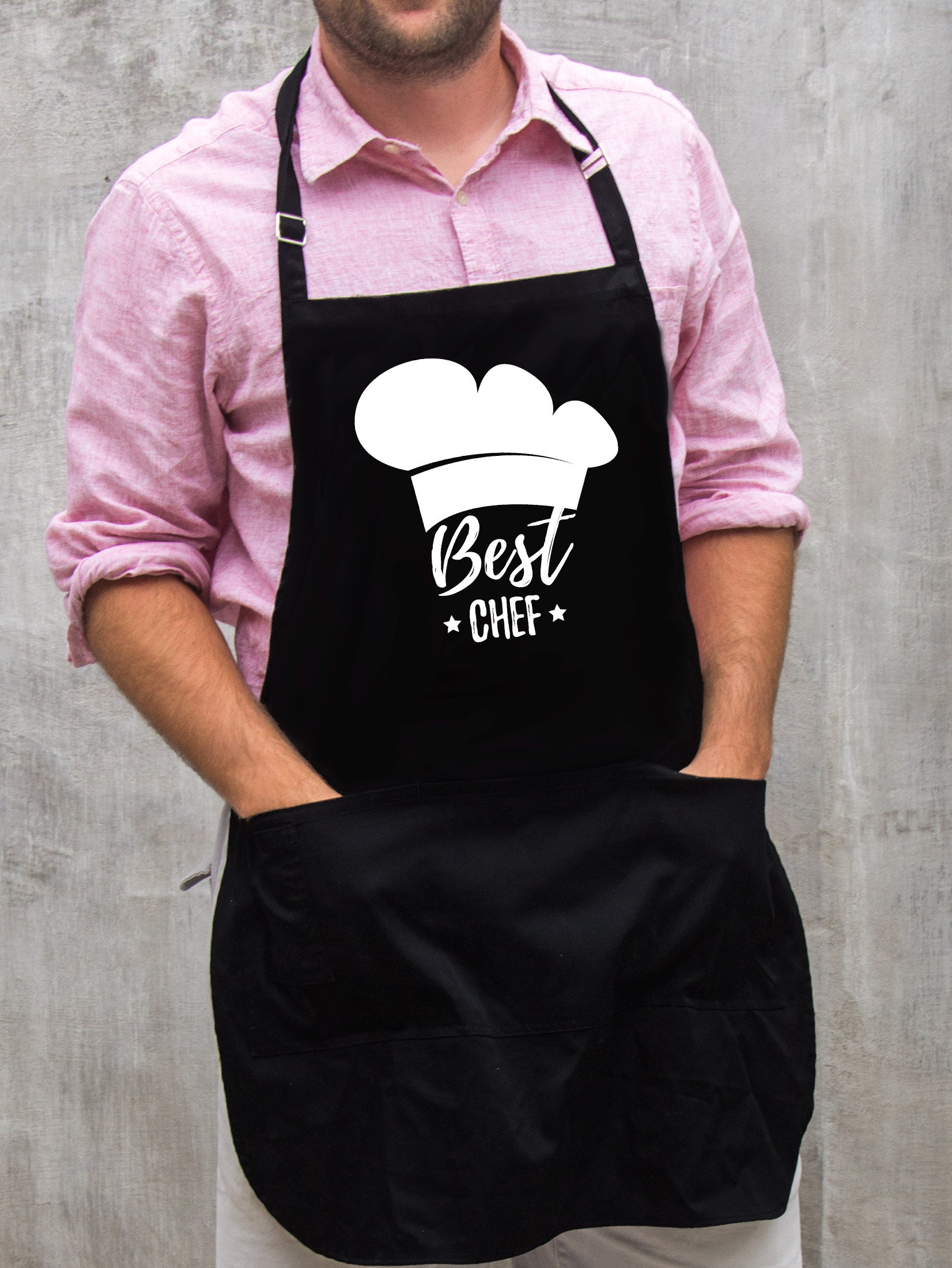 Best Chef Apron BBQ Kitchen Gift for Men Dad or Grandpa 100 Cotton Large 1 Size Fits All With Adjustable Neck Etsy UK