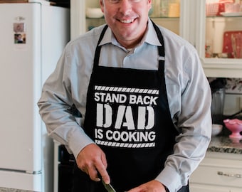 Funny Grill Apron For Dad – 'Dad The Man The Myth The Grill Master' With 2 Pockets, Adjustable, Heavy-Duty Cotton - View #10