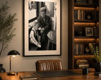 Father and Son in Dublin Pub – oversized archival photograph by Marvin Koner, 1959