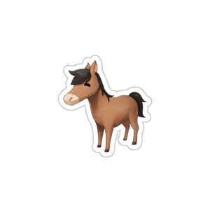 Harvest Moon Horse Kiss-Cut Stickers
