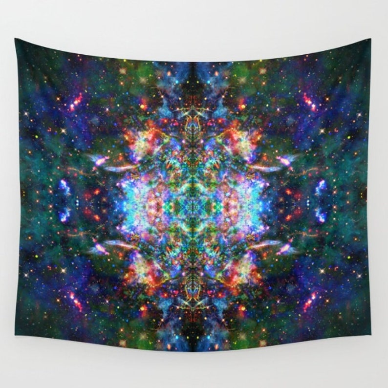 Trippy Psychedelic Tapestry / Festival Flag / Wall Hanging Etsy