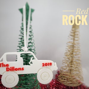 Big Wheel Jeep 4x4 - Christmas Tree Ornament - Personalized